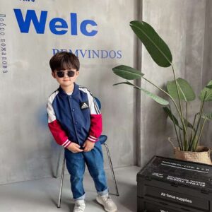 Adidas 儿童学院风长袖外套