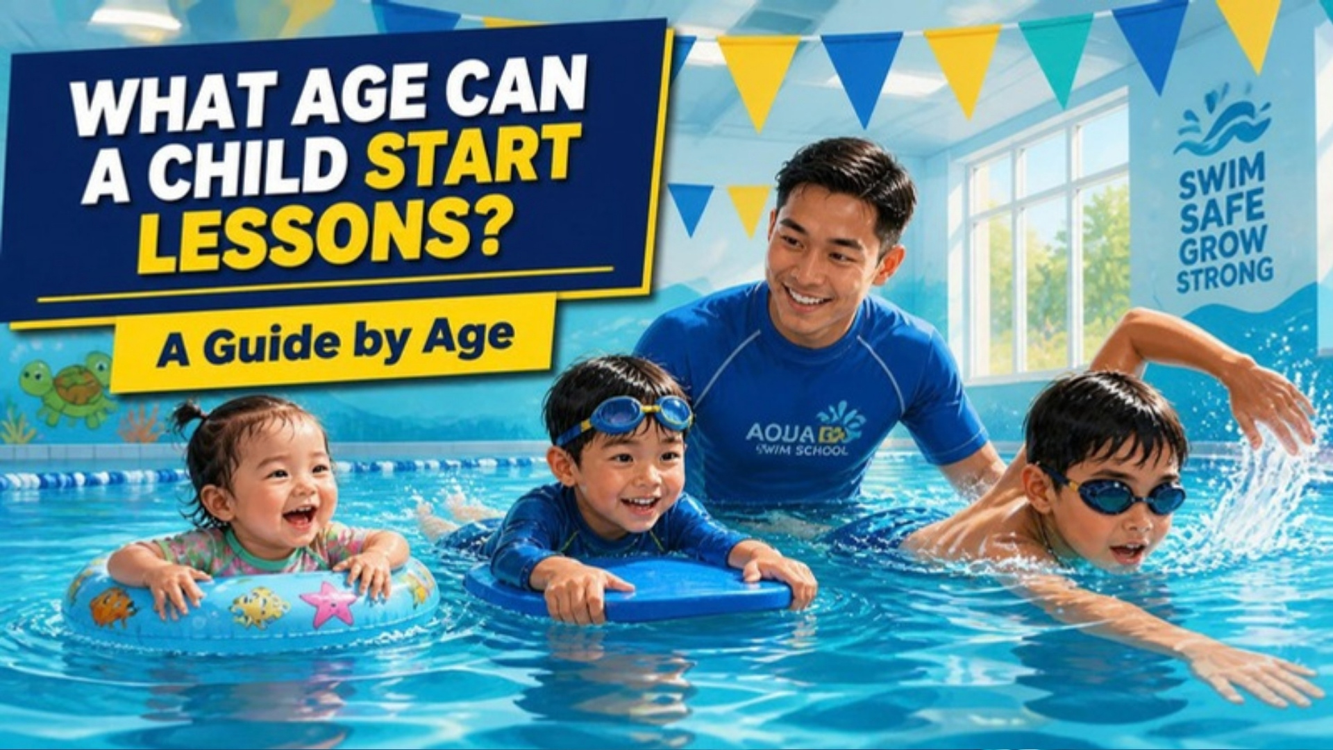 You are currently viewing What Age Can a Child Start Swimming Lessons? A Guide by Age