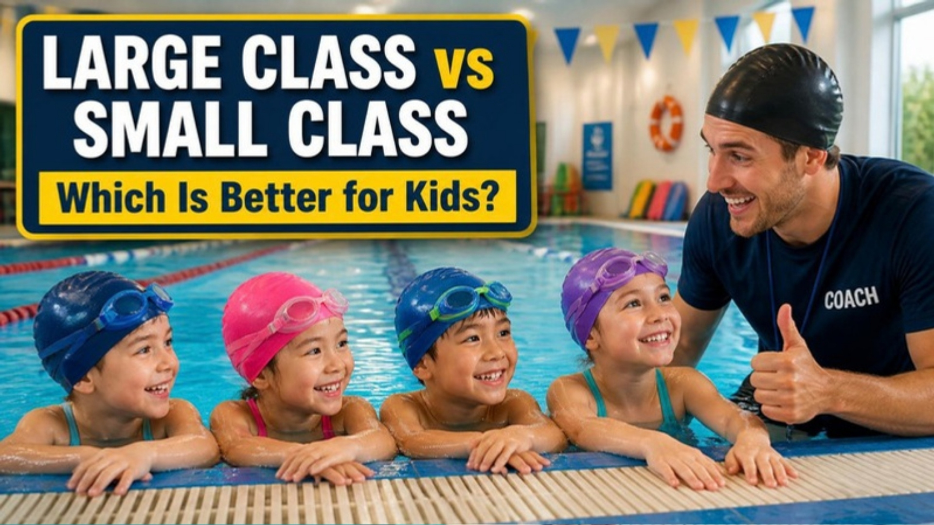 You are currently viewing Large vs Small Swim Classes: Which Is Better for Kids?